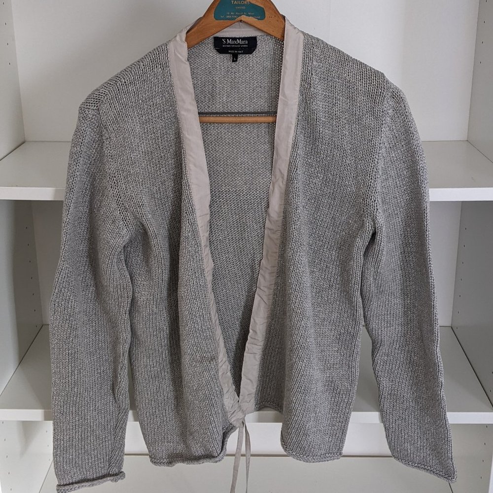 'S MaxMara Gray Cardigan (L)